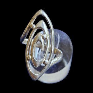 Vintage 925 Silver Ring Artisan Made size 4.75 inches